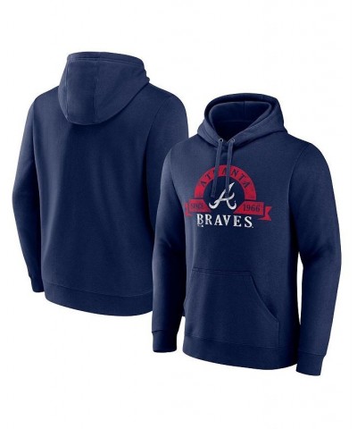 Men's Branded Navy Atlanta Braves Big and Tall Utility Pullover Hoodie $40.80 Sweatshirt