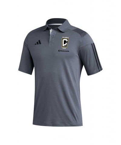 Men's Gray Columbus Crew 2023 On-Field Training Polo Shirt $31.85 Polo Shirts