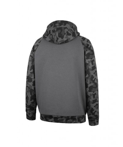 Men's Charcoal Virginia Cavaliers OHT Military-Inspired Appreciation Camo Stack Raglan Pullover Hoodie $25.50 Sweatshirt