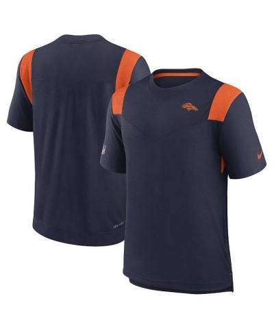 Men's Navy Denver Broncos Sideline Tonal Logo Performance Player T-shirt $30.80 T-Shirts