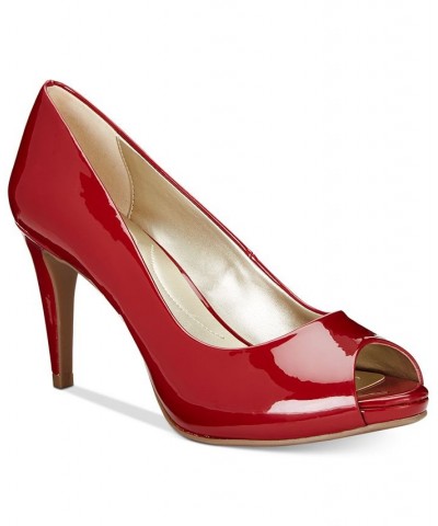 Women's Rainaa Peep Toe Platform Stiletto Dress Pumps PD06 $37.38 Shoes