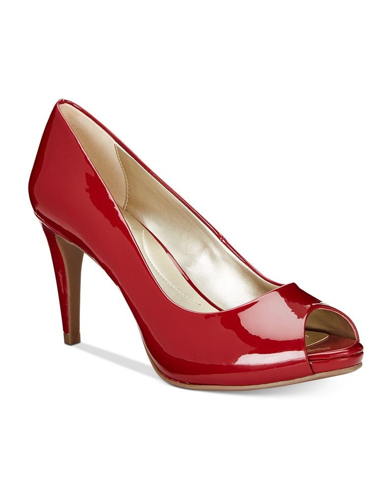 Women's Rainaa Peep Toe Platform Stiletto Dress Pumps PD06 $37.38 Shoes