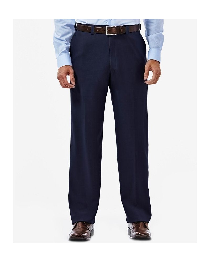 Men's Eclo Stria Classic Fit Flat Front Hidden Expandable Dress Pants PD03 $28.59 Pants