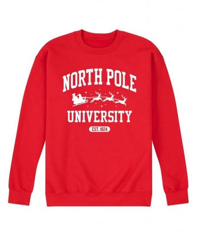 Men's North Pole Fleece T-shirt Red $22.55 T-Shirts