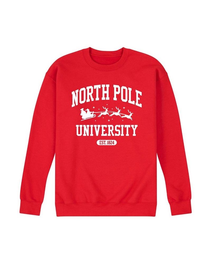 Men's North Pole Fleece T-shirt Red $22.55 T-Shirts