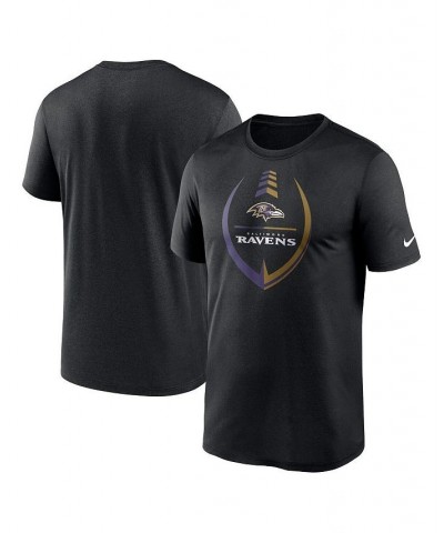 Men's Black Baltimore Ravens Icon Legend Performance T-shirt $26.99 T-Shirts