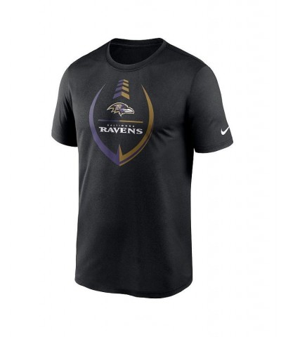 Men's Black Baltimore Ravens Icon Legend Performance T-shirt $26.99 T-Shirts