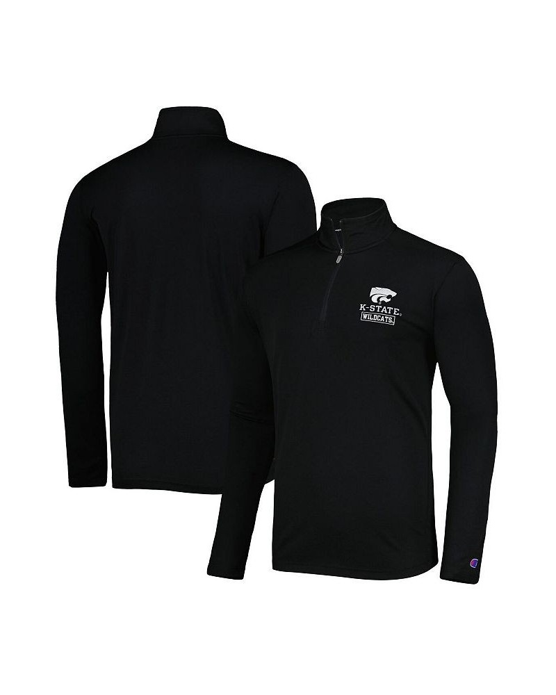 Men's Black Kansas State Wildcats Textured Quarter-Zip Jacket $28.00 Jackets