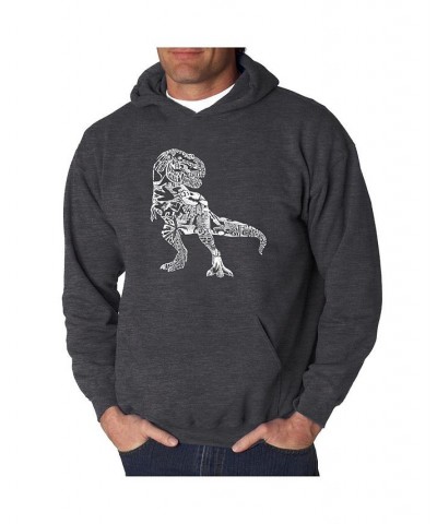 Men's Word Art Hoodie - Dinosaur Gray $31.19 Sweatshirt