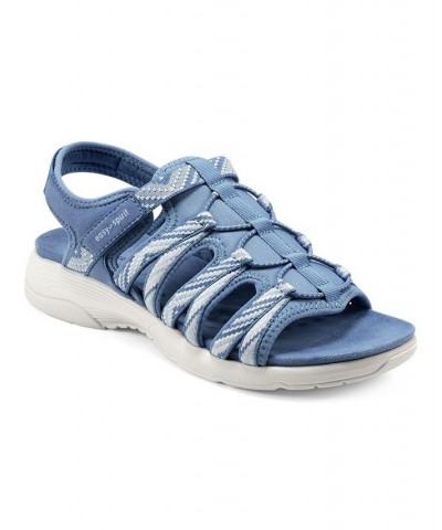 Women's Torye Casual Sling Back Flat Sandals Blue $36.34 Shoes