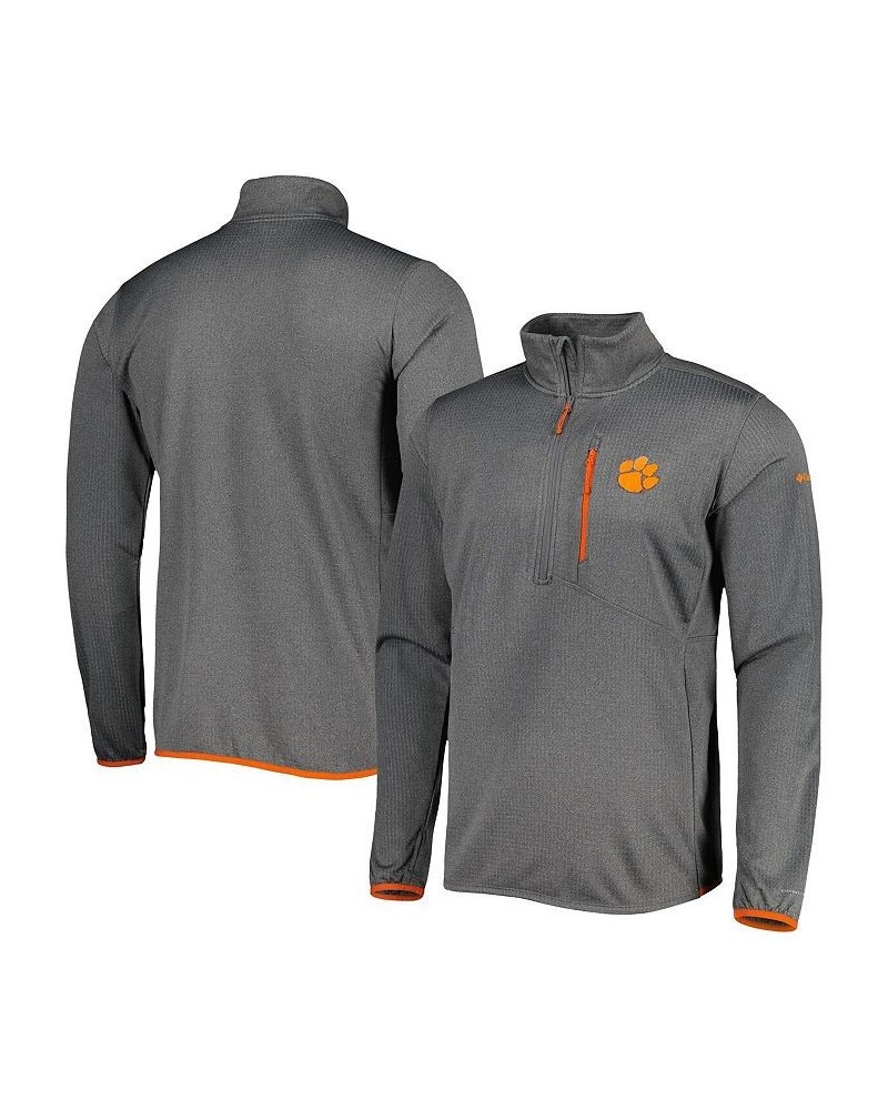 Men's Gray Clemson Tigers Park View Omni-Wick Half-Zip Top $33.60 Sweatshirt