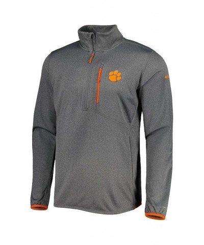 Men's Gray Clemson Tigers Park View Omni-Wick Half-Zip Top $33.60 Sweatshirt