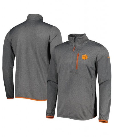 Men's Gray Clemson Tigers Park View Omni-Wick Half-Zip Top $33.60 Sweatshirt