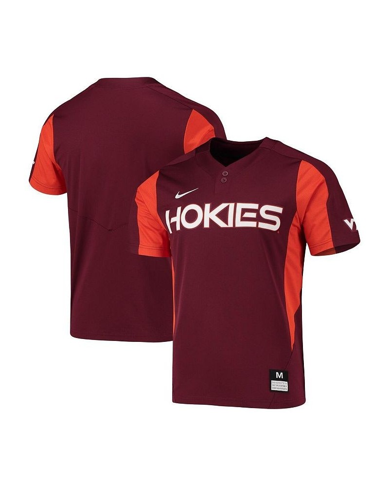 Men's Maroon Virginia Tech Hokies 2-Button Replica Baseball Jersey $49.00 Jersey