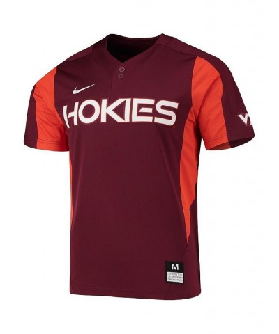 Men's Maroon Virginia Tech Hokies 2-Button Replica Baseball Jersey $49.00 Jersey