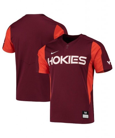 Men's Maroon Virginia Tech Hokies 2-Button Replica Baseball Jersey $49.00 Jersey