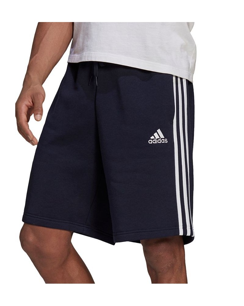 Men's 3-Stripes 10" Fleece Shorts Legend Ink/White $22.04 Shorts