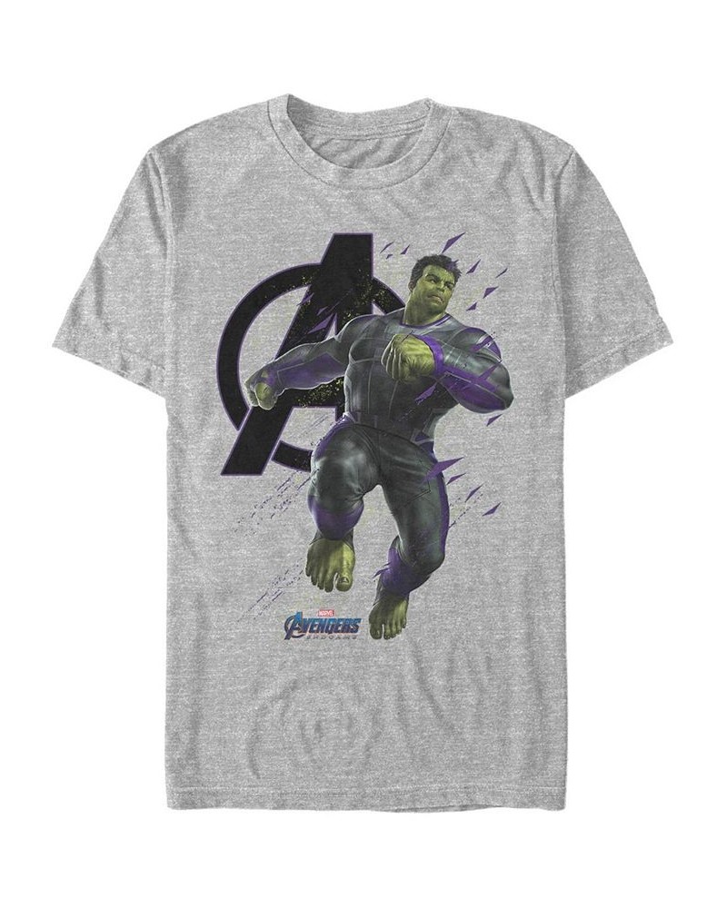 Marvel Men's Avengers Endgame Hulk Galaxy Jump, Short Sleeve T-shirt Gray $16.80 T-Shirts