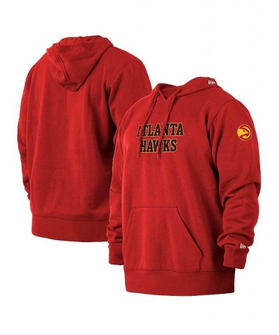 Men's Red Atlanta Hawks 2021/22 City Edition Big and Tall Pullover Hoodie $26.40 Sweatshirt