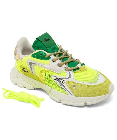 Women's L003 Neo Textile Casual Sneakers Yellow $52.20 Shoes