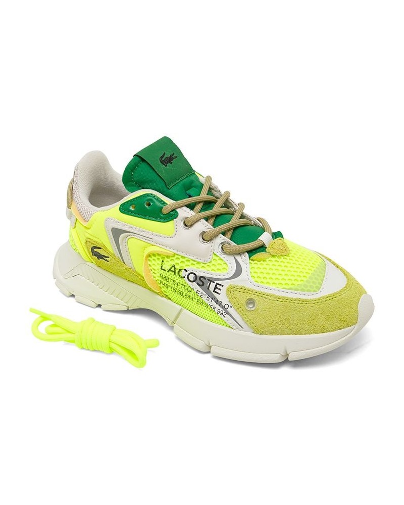 Women's L003 Neo Textile Casual Sneakers Yellow $52.20 Shoes