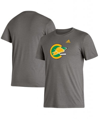 Men's Heathered Gray Oakland Seals Vintage-Like Hockey Classics Tri-Blend T-shirt $16.40 T-Shirts