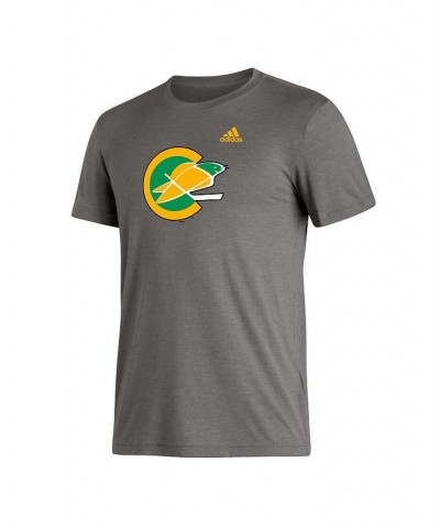 Men's Heathered Gray Oakland Seals Vintage-Like Hockey Classics Tri-Blend T-shirt $16.40 T-Shirts