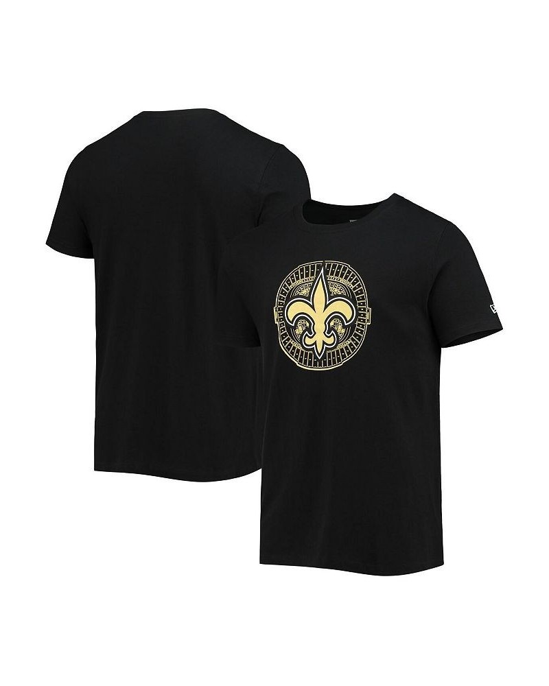 Men's Black New Orleans Saints Stadium T-shirt $15.98 T-Shirts