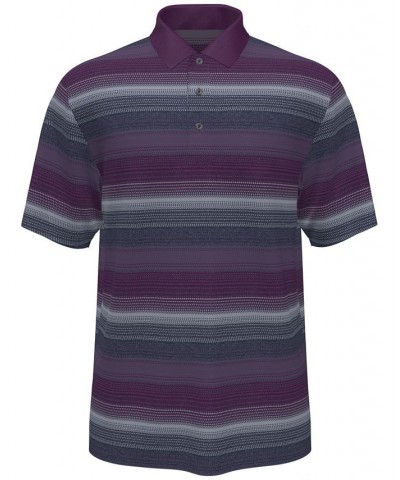 Men's Short-Sleeve Jacquard Polo Blue $20.24 Polo Shirts