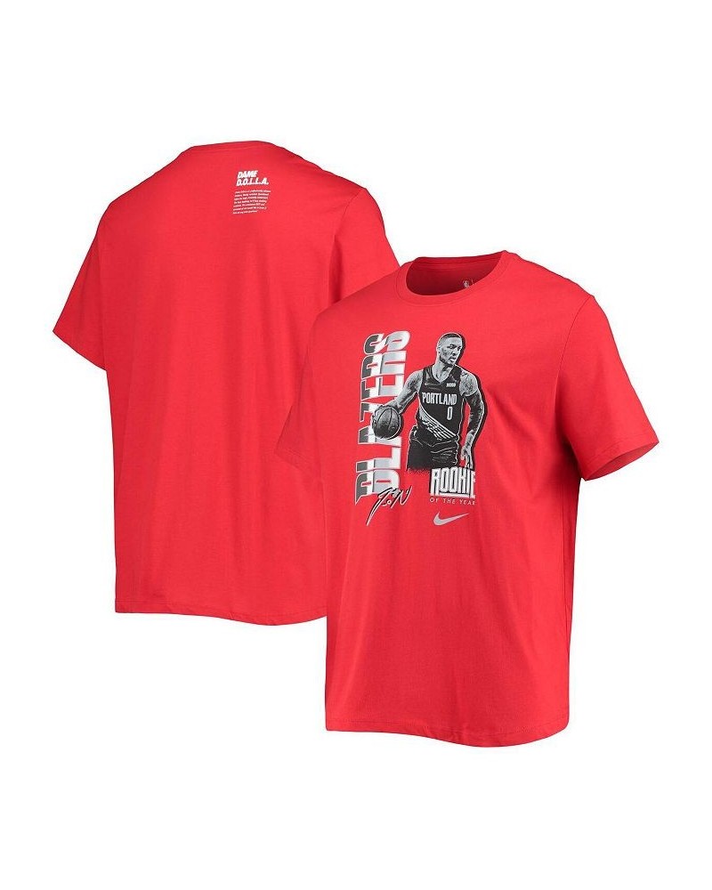 Men's Damian Lillard Red Portland Trail Blazers Select Series Rookie Of The Year Name And Number T-shirt $14.76 T-Shirts