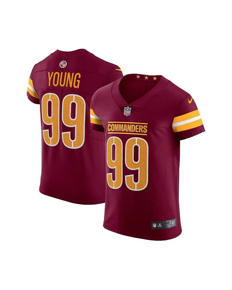 Men's Chase Young Burgundy Washington Commanders Vapor Elite Jersey $141.45 Jersey