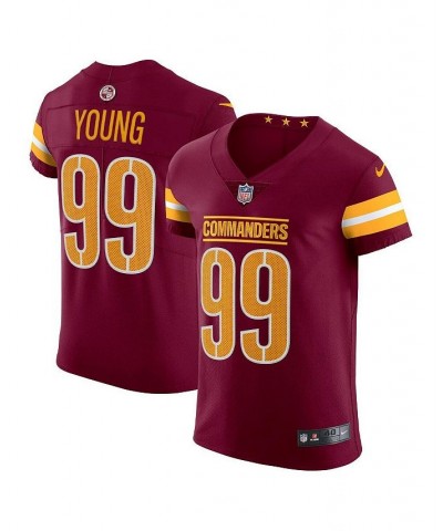 Men's Chase Young Burgundy Washington Commanders Vapor Elite Jersey $141.45 Jersey