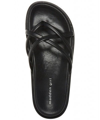 Fowler Strappy Flatform Sandals Black $37.95 Shoes