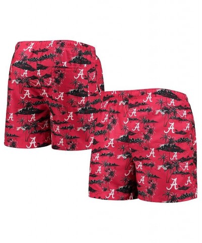 Men's Crimson Alabama Crimson Tide Island Palm Swim Trunks $21.62 Swimsuits