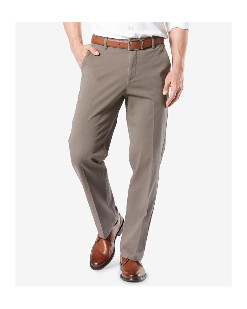 Men's Workday Smart 360 Flex Classic Fit Khaki Stretch Pants Brown $30.55 Pants