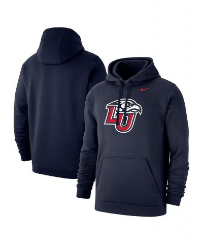 Men's Navy Liberty Flames Club Fleece Pullover Hoodie $38.99 Sweatshirt