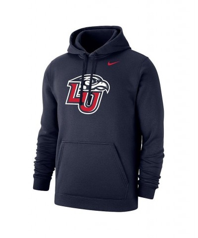 Men's Navy Liberty Flames Club Fleece Pullover Hoodie $38.99 Sweatshirt