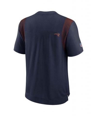 Men's Navy Denver Broncos Sideline Player UV Performance T-shirt $29.40 T-Shirts