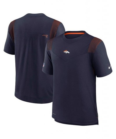 Men's Navy Denver Broncos Sideline Player UV Performance T-shirt $29.40 T-Shirts