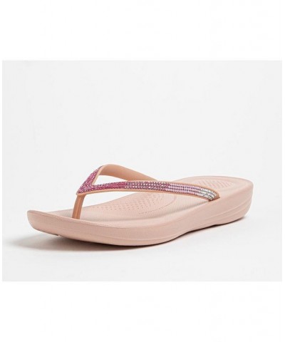 Women's Iqushion Ombre Sparkle Flip-Flops PD03 $30.25 Shoes