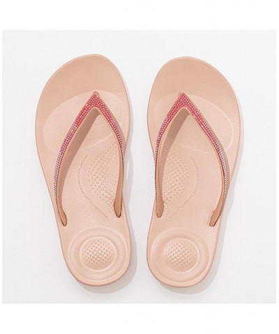 Women's Iqushion Ombre Sparkle Flip-Flops PD03 $30.25 Shoes