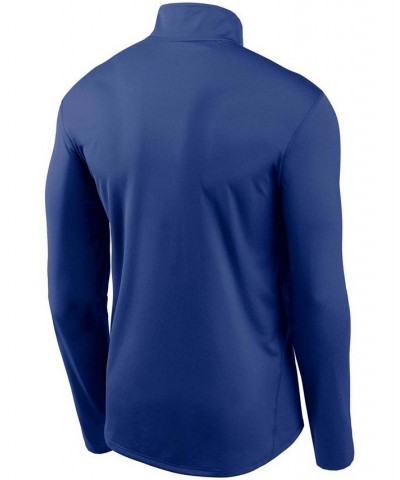 Men's Royal Chicago Cubs Team Logo Element Performance Half-Zip Pullover Jacket $40.79 Jackets