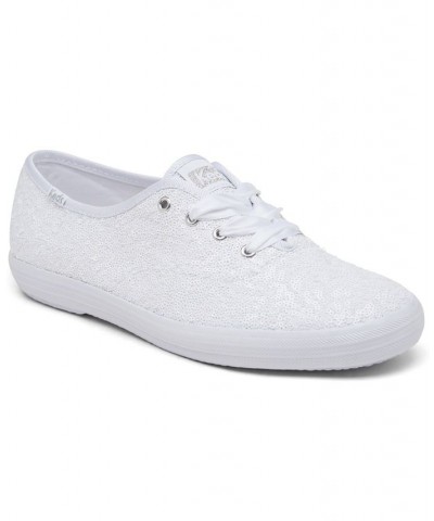 Women's Champion Sequins Celebrate Casual Sneakers White $32.40 Shoes