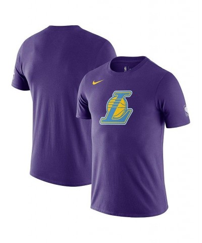 Men's Purple Los Angeles Lakers 2021/22 City Edition Essential Logo T-shirt $18.71 T-Shirts