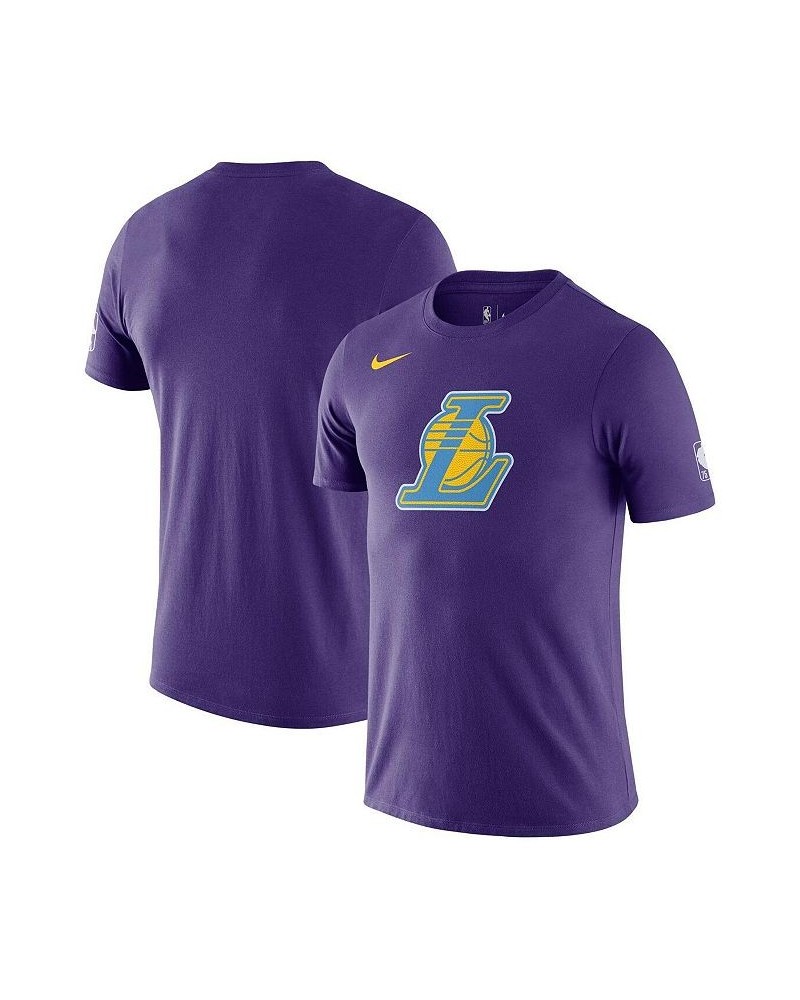 Men's Purple Los Angeles Lakers 2021/22 City Edition Essential Logo T-shirt $18.71 T-Shirts