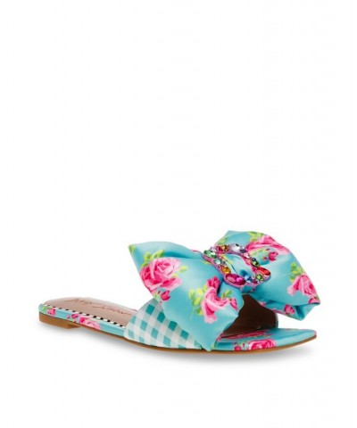 Women's Daisyy-G Bow Slip-on Flat Sandal PD03 $37.38 Shoes