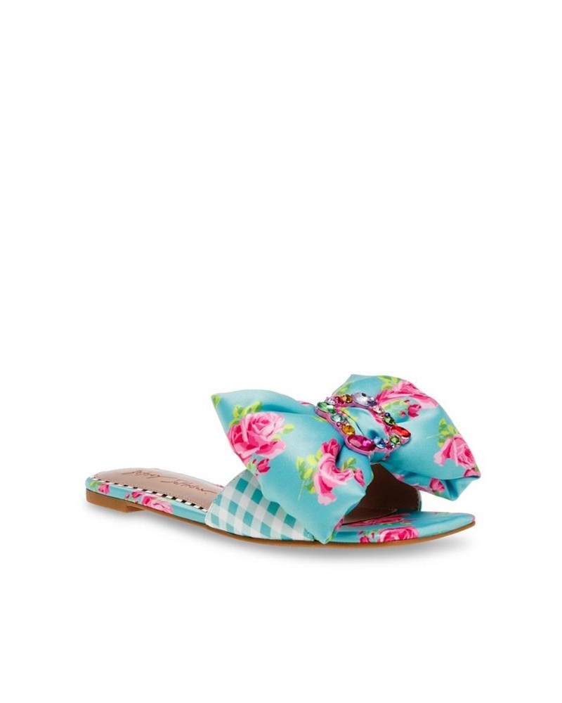 Women's Daisyy-G Bow Slip-on Flat Sandal PD03 $37.38 Shoes