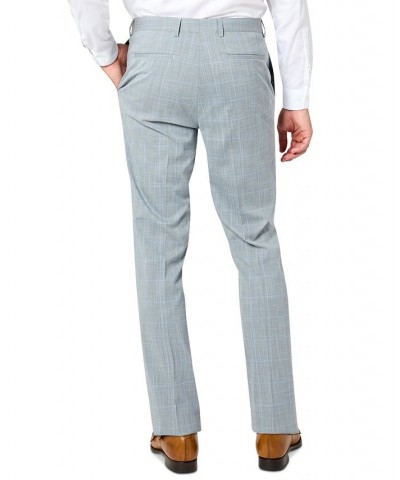 Men's Modern-Fit Sharkskin Stretch Suit Pants Multi $32.20 Suits