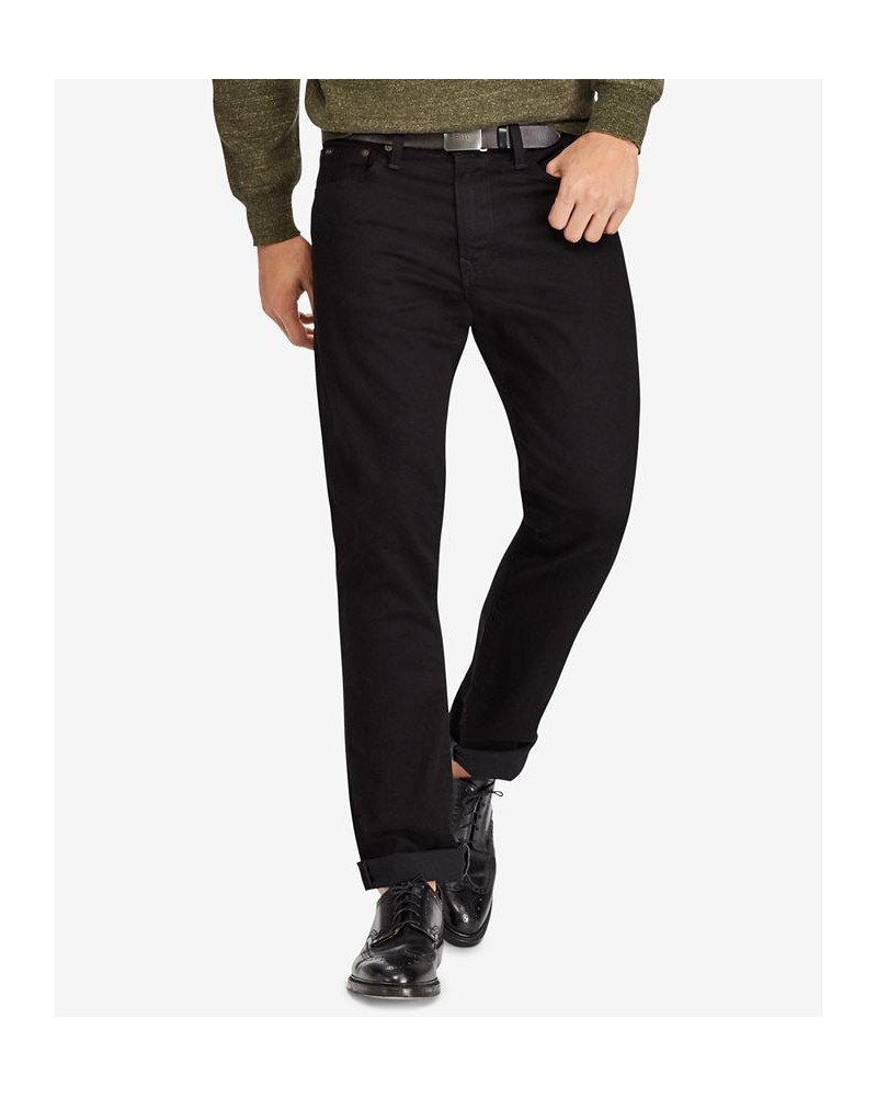 Men's Varick Slim Straight Jeans Collection New Hudson Black $50.00 Jeans