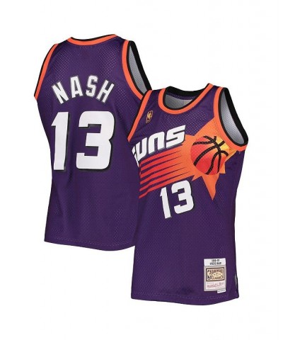 Men's Steve Nash Purple Phoenix Suns 1996-97 Hardwood Classics Swingman Jersey $53.20 Jersey